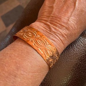 Bracelet Native American Solid copper Vintage unworn